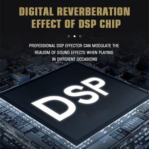 ST-6Mファクトリー6チャンネルプロフェッショナルミキサーオーディオミキサー99 DSPデジタルエフェクト、USBブルーティー48Vファンタム電源付き - Product Image 5