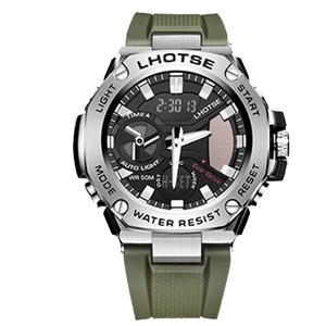 LHOTSE 3087 led dijital saatler erkekler için spor saat lüks erkekler için relojes hombre bilek kuvars saatler