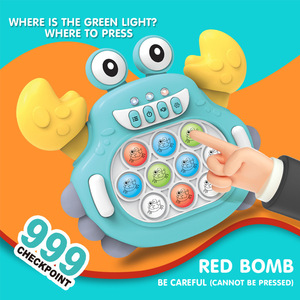 2024 Squeeze Toys Fast Push <strong>Light</strong> <strong>up</strong> Console Game Fast Push <strong>It</strong> Fidgets Toy Pops in Electronic Quicks Push Bubble Puzzle Game Toy - Product Image 3