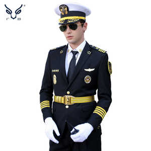 Havacılık kaptan erkek pilot üniforma bahar ve sonbahar mülkiyet görgü güvenlik ceket - Product Image 1