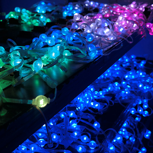 <strong>Programmable</strong> <strong>Led</strong> 3D Magic Small Crystal Pixel Sphere Ball <strong>String</strong> Light DMX SMD3535 RGB 360 Degree 3D Pixel <strong>LED</strong> Ball - Product Image 2
