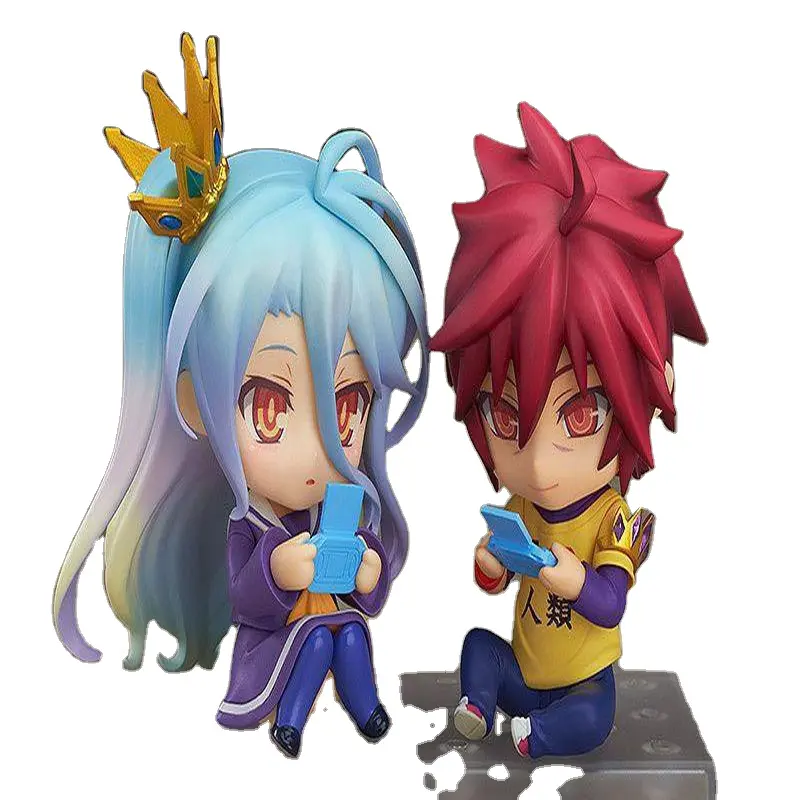 NEW OEM Customized PVC Resin toys HIGH Quality Action & toy 16cm squatting Sexy girl Shiro anime figures No Game No Life