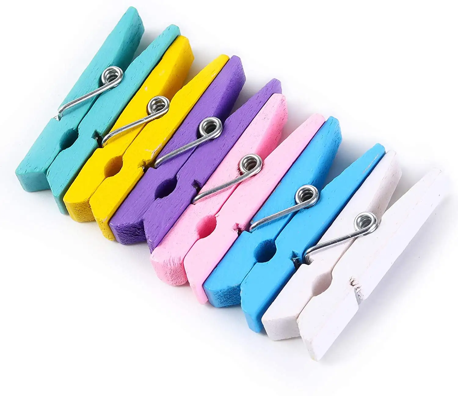 Wholesale Mini Jumbo Wooden Colored Clothespins Colored Clips Photo Clips Wood Craft Clips Assorted Colors