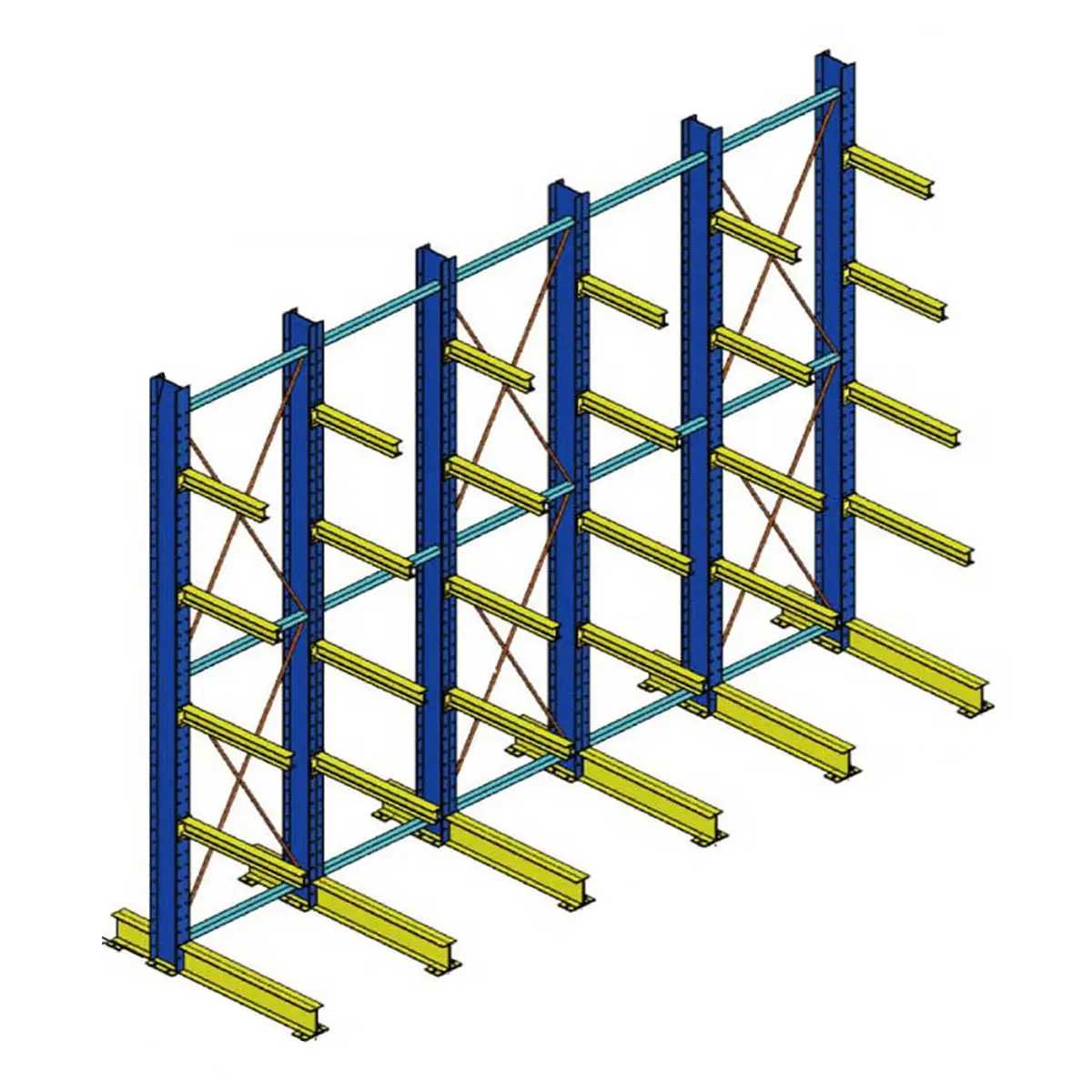 Scaffale a sbalzo su misura