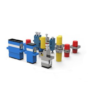 SC/FC/ST/LC/MPO光纤附件适配器连接器SM/MM UPC/APC耦合器单工/双工/四法兰聚氯乙烯金属 - Product Image 2
