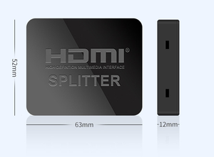 HD Splitter 1 <strong>Input</strong> 2 <strong>Output</strong> One Tow Two High Definition 4k Audio/Video <strong>Computer</strong> 2 Port Simultaneous Screen