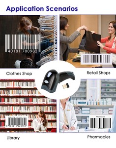 LONVILL, оптовая продажа, 2,4 г, USB-считыватель штрих-кодов, беспроводной 1d сканер штрих-кодов, ocr ручной сканер для продажи - Product Image 4