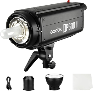 Godox DP600II 600W GN80专业工作室闪光灯鲍恩斯安装闪光灯，带150W发光二极管造型灯 - Product Image 1