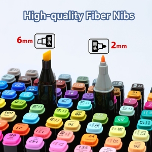 12 farbige Marker Skizzen marker Dual Brush Pen Alkohol Filz Art School Supplies Zeichnung sset - Product Image 3