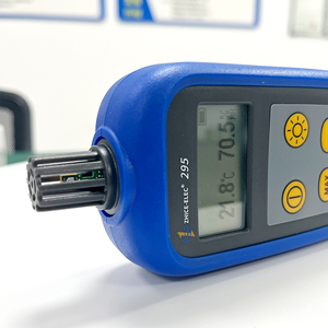 Higrómetro de medidor de temperatura y humedad digital LCD de mano portátil de grado industrial de fábrica con sensor