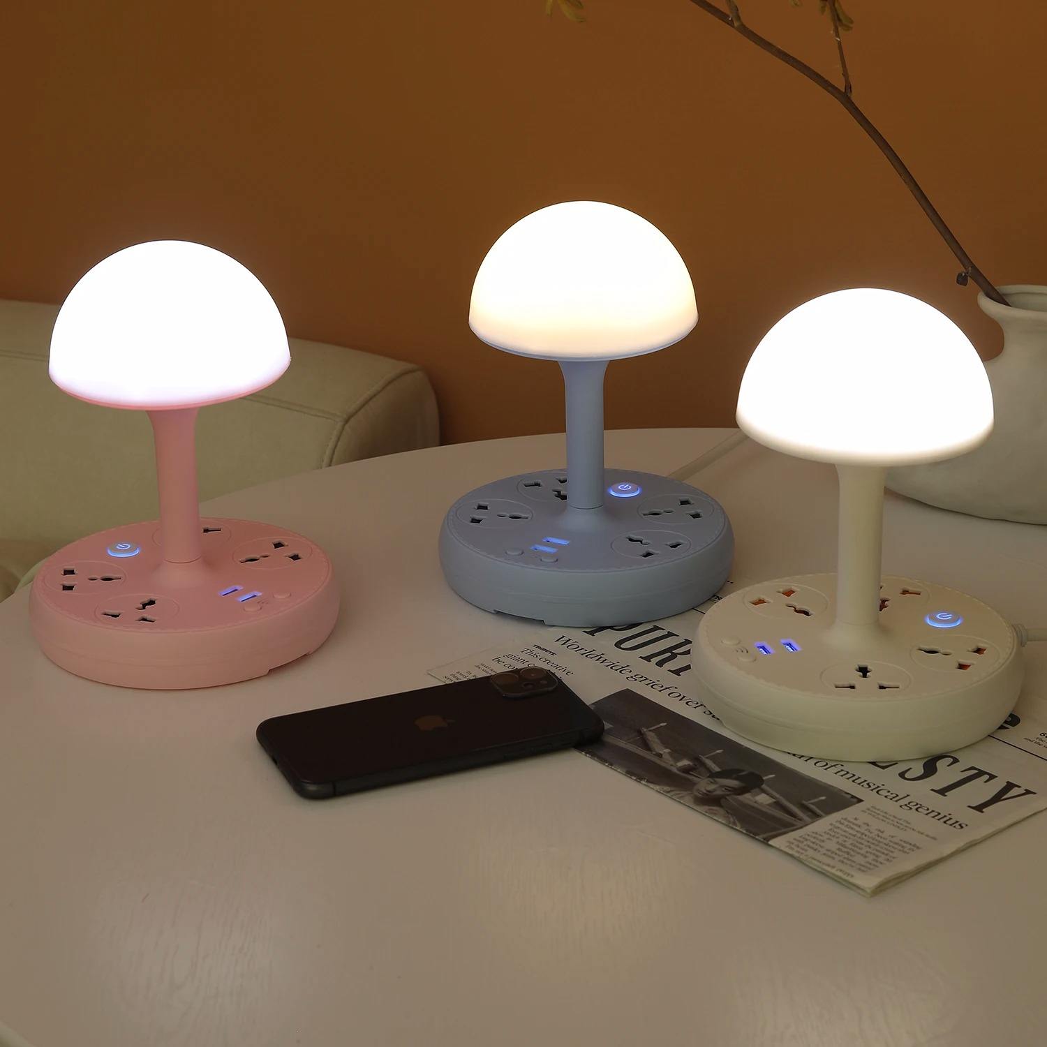 Lampe de table champignon