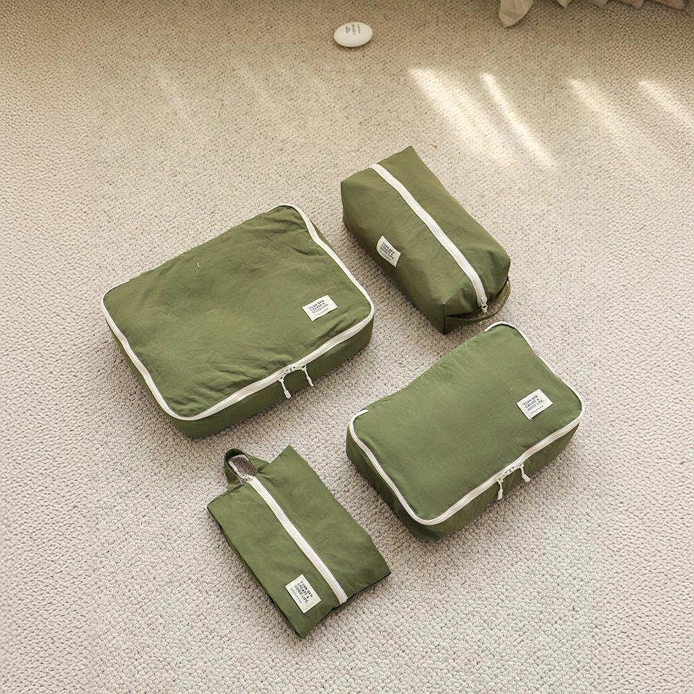 ชุดเซ็ตสี่ชิ้นสีเขียวทหาร รุ่นขายดีปรับปรุงใหม่