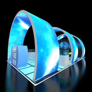 9x4m 广告创意展台展台展示设备模块化贸易展览圆形展示 - Product Image 4