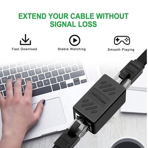 Network Lan Ethernet <strong>Adapter</strong> Cat7 Cat6 Cat5e Cat5 Female to Female Ethernet Connector Extender Inline RJ45 Coupler - Product Image 5