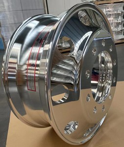 22,5 Aluminium-Felgen Neuer Zustand 22,5x8,25 Chrom-Finish-Leichtmetall-LKW-Rad schlauch los - Product Image 3