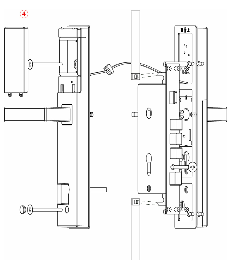 Intelligent door lock small program password lock key wiring-free smart key easy installation password fingerprint key door lock
