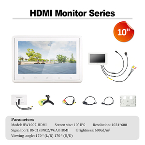 Monitor LCD HD IPS de 7-11 pulgadas-Interfaz múltiple VGA/BNC/USB/HD MI para monitoreo de seguridad, almacén y oficina (pantalla TFT) - Product Image 4