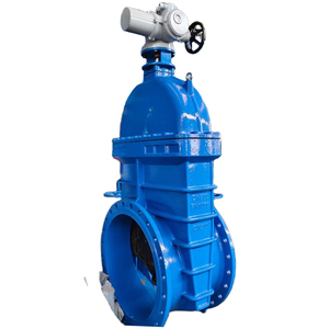 法兰端水闸阀WCB DN400 PN16对接焊接电动气动上升杆法兰端水闸阀 - Product Image 3