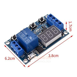 DC 6V~30V Multifunktion Trigger-Verzögerungs-Zeitmodul Schaltersteuerung Relais Zyklus Timer Ziffern-LED-Anzeige Micro-USB 5V - Product Image 3