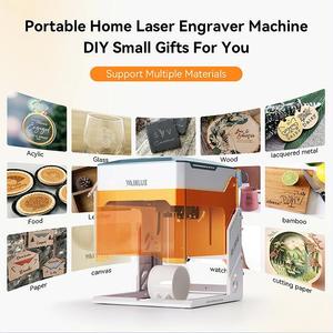 Mini beiliegende Laser gravur maschine Leder für Tasse Acryl Klein unternehmen automatische Diode rotierende Laser gravur maschine - Product Image 5