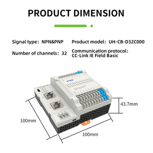 Großhandels preis 32 Digitale ingang Remote-E/A-Modul CC-Link IE Field Basic Plc Programming Controller - Product Image 2