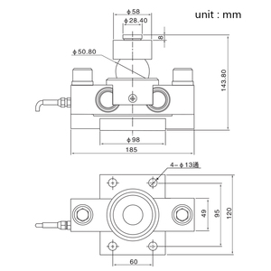 QS-3X Ip67 5T 10 Ton mescolamento moduli scala pesa cella di carico a doppio raggio finale - Product Image 3