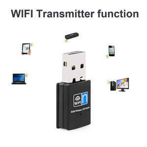 Mini 300Mbps USB Wi-Fi adaptador USB2.0 tarjeta de red inalámbrica con Ethernet Dongle 802,11 N/G/B para Windows 7/8/10/11 Laptop - Product Image 2
