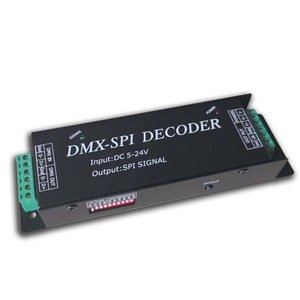 Dc5-24v dmx a usd1903/tm1812/ws2812/ws2801 decodificador de salida SPI señal dmx decodificador