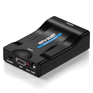 Adaptador de vídeo y audio HD 1080p Convertidor HDTV a SCART para TV y Monitor Dispositivo doméstico con Plug & Play Hecho de plástico duradero - Product Image 4