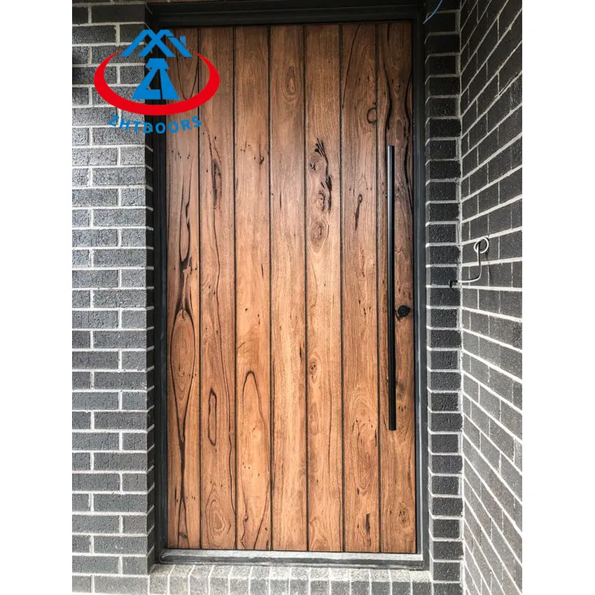 Zhtdoors Best Selling Kerala Teak Wood Main Door Designs 2 Painel Invisível Interior De Madeira Front Doors Design