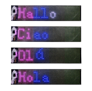 12 * 48 Pixel <strong>LED</strong> Flexible <strong>Display</strong> Screen Bluetooth <strong>Programming</strong> Monochrome Bendable Clothing Screen Hat App Dot matrix Screen - Product Image 6