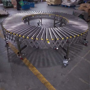 Transportador de rodillos motorizados de dos direcciones para carga de camiones, transportador de rodillos móviles