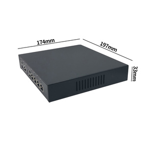 Consegna rapida rete pfsense Firewall Mini PC barebone micro computer J4125 mini computer con router firewall 4 lan