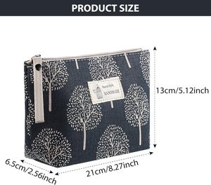 Pamela tuval makyaj çantaları baskılı kozmetik çantaları fermuar makyaj çantası ile çok fonksiyonlu seyahat organizatör torbalar - Product Image 2