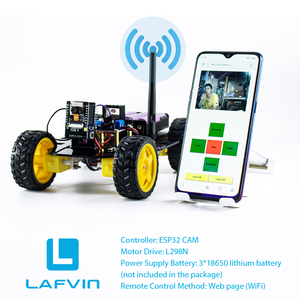 LAFVIN 4WD Smart Robot Auto ESP32 Kamera Wifi Automation Kit für Arduino ESP Roboter mit Codes Tutorial Komplettes Lernkit