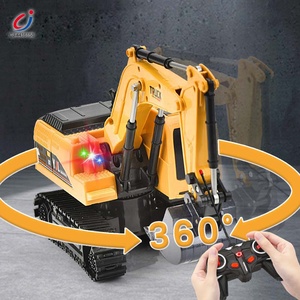 Chengji ekskavatör remonte kontrol elektrikli araç modeli alaşım rc 2.4ghz 6 kanal ses ve işık uzaktan kumanda kazıcı oyuncak - Product Image 4