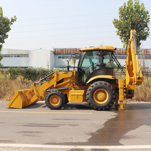 免费送货CE EPA中国廉价双料反铲前端轮式装载机4X4迷你小型反铲装载机 - Product Image 3