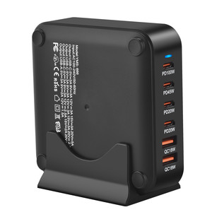 220W GaN 6ポート電源アダプターPD急速充電器Type-C携帯電話タブレットラップトップUSBCトラベルチャージャー用充電ステーション - Product Image 6