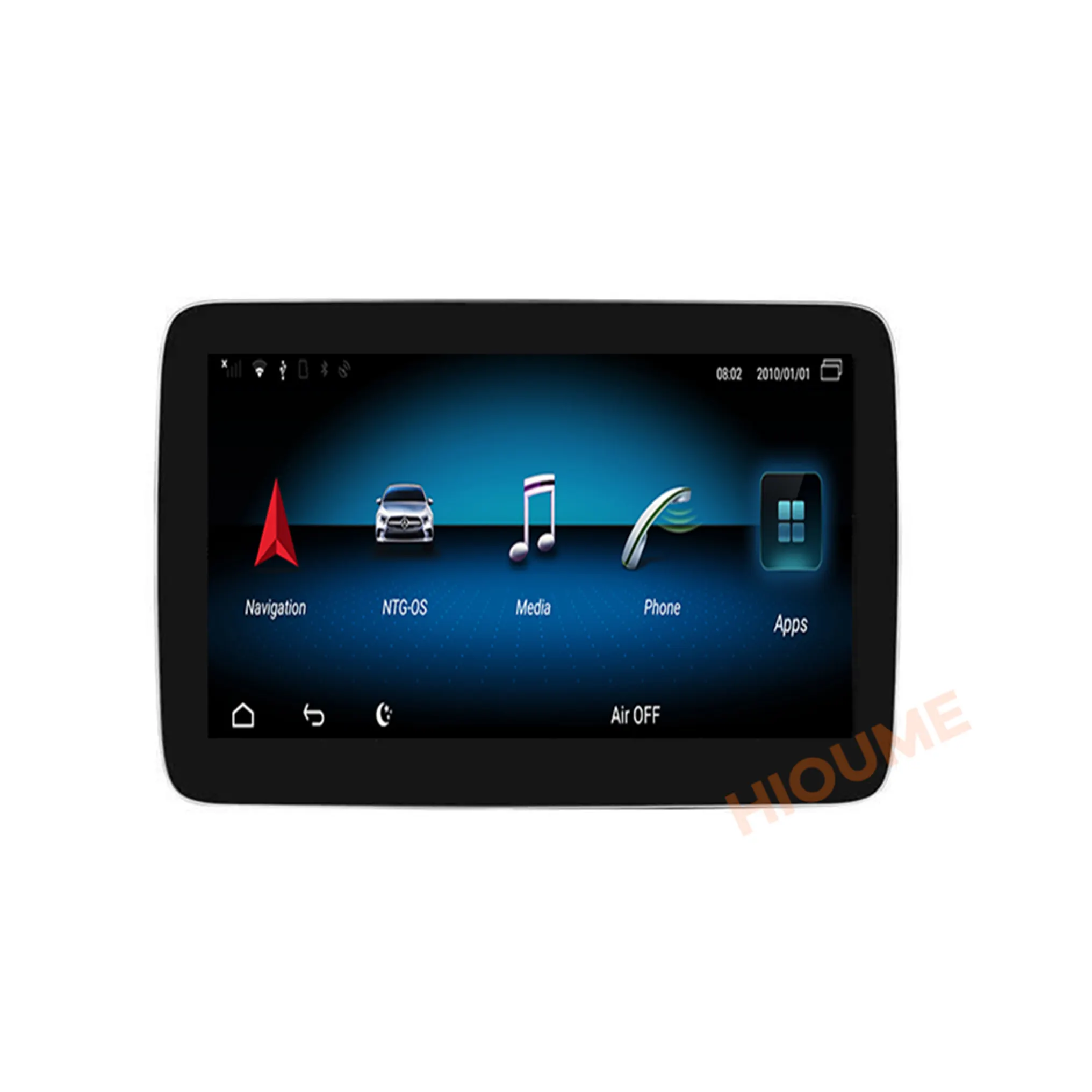 Autoradio 9 ", Android 10, 8 cœurs, 8 go RAM, Navigation GPS, CarPlay, stéréo, pour voiture Mercedes Benz SL SLC, SLK, R171, W171