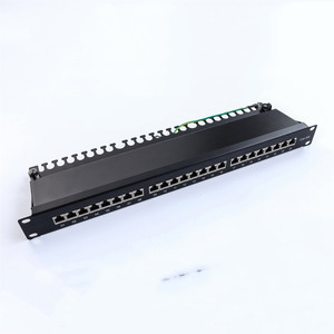 Cat6AFTPパッチパネルCat5e Cat6 Cat6ACat7モジュール用の24ポートシールド非シールドカスタマイズパッチパネル - Product Image 2