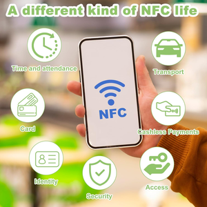 Free Sample Custom Programmable 1K RFID NFC Tag Waterproof 213 215 Ntag216 HF <strong>UHF</strong> 13.56MHz 860-960MHz <strong>Inlay</strong> PVC Payment - Product Image 5