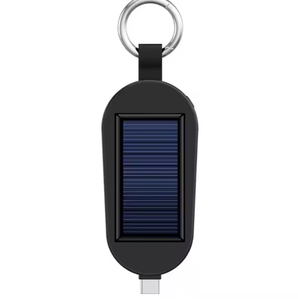 2025 superventas portátil 5000mAh reloj inteligente llavero cargador Mini banco de energía Solar portátil 10W salida dispositivos móviles respaldo - Product Image 2