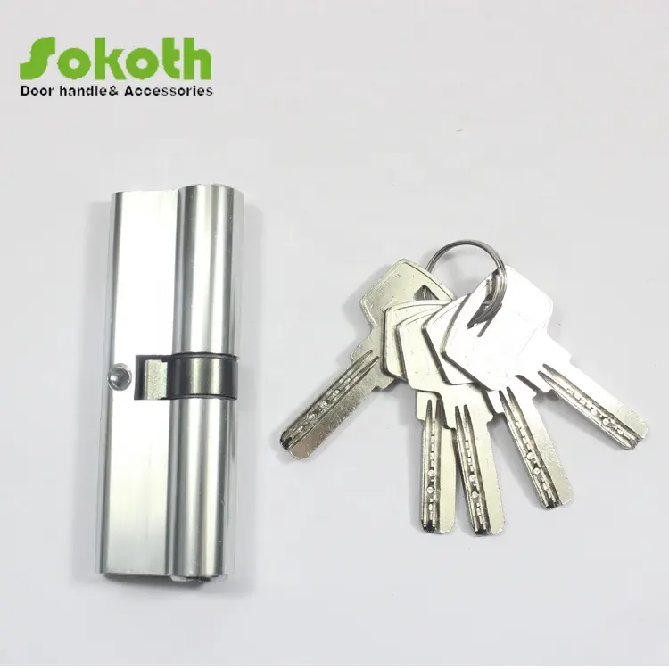 SOKOTH Israel-cerradura de cilindro de aluminio cromado, barata, 60mm, 70mm, 80mm