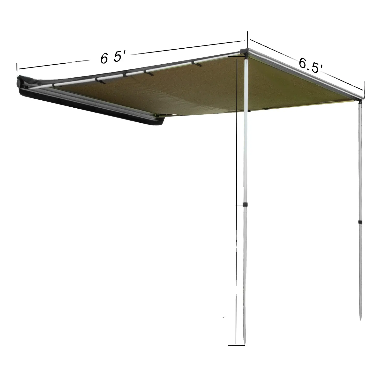 Tenda de toldo lateral para carro, 2x2.0m/2x2.5m, para SUV, caminhão, barraca 4x4, offroad, acampamento, ao ar livre, à prova d'água, preço de fábrica, toldo dobrável