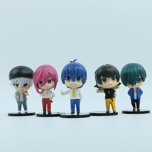 6 adet/takım 8-9cm Chigiri isama Isagi yoİchi karikatür karakter mavi kilit PVC Anime şekil seti oyuncak - Product Image 2