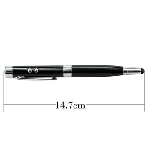 Metall Kugelschreiber Stift form USB-Stick 2.0 16GB Geschenk Pen Drive mit Laserpointer Rot Blau Weiß Licht USB Memory Stick - Product Image 3