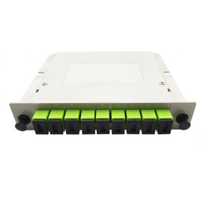FTTH Equipment <strong>1</strong>*9 <strong>1</strong>:9 <strong>1</strong> to 9 Cassette PLC <strong>Splitter</strong> SC/APC <strong>Input</strong> and 70%:30% <strong>Output</strong> with <strong>1</strong>.5m Pigtail