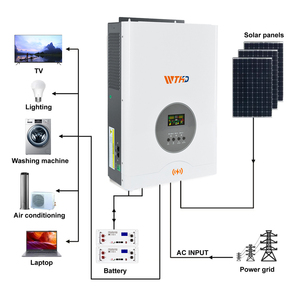 Low Frequency MPPT Solar Off Grid Inverter 5K 48v <strong>WIFI</strong> 5K Single Phase <strong>Input</strong> and <strong>Output</strong> 220v 50HZ <strong>Wifi</strong> - Product Image 4