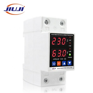 JIUJI <strong>Voltage</strong> Regulators Digital Current <strong>Voltage</strong> Protector Din Rail Adjustable Over Under <strong>Voltage</strong> Protector - Product Image 3