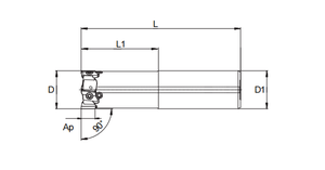 Roughing and Finishing Shank and Screw-On Milling <strong>Cutters</strong> FMP032CS32-BE12-04 Worldia PCD Endmill.without Inserts - Product Image 3